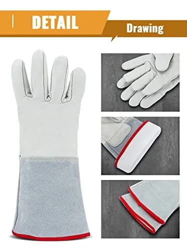 Bonvoisin Cryogenic Gloves 14.2" / 36cm Long | Liquid Nitrogen & Cold Storage Safety thumbnail 3