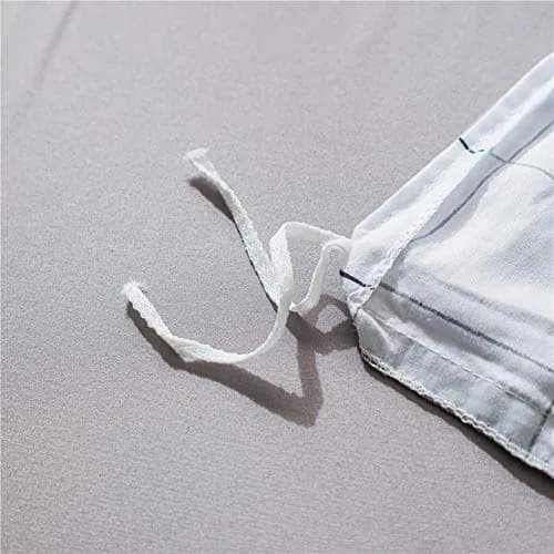 NSNLGSGC Twin Duvet Cover Set Grid White | Soft Microfiber Bedding for Kids thumbnail 9