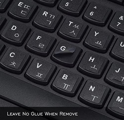 DAMMOMKO Korean Keyboard Stickers for Laptop - 2 Pack with Tweezer | Bilingual English-Korean Letter Print thumbnail 4
