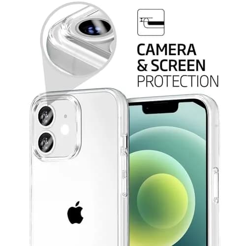TENOC Clear Case for iPhone 12 & iPhone 12 Pro 6.1 Inch | Shockproof TPU Bumper with Camera Protection thumbnail 5