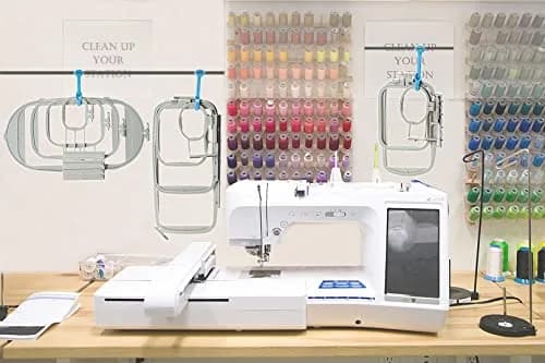 New brothread Embroidery Machine Hoop 4 in 1 Set | Compatible with Brother & Baby Lock (4-pack, 4"x4" to 6.25"x10.25") thumbnail 6