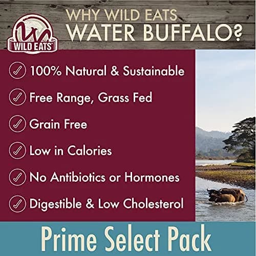 Wild Eats Water Buffalo Prime Bone Assortment Dog Chews 15 Pack | Grain Free, Single-Source Protein, Natural Texture thumbnail 3
