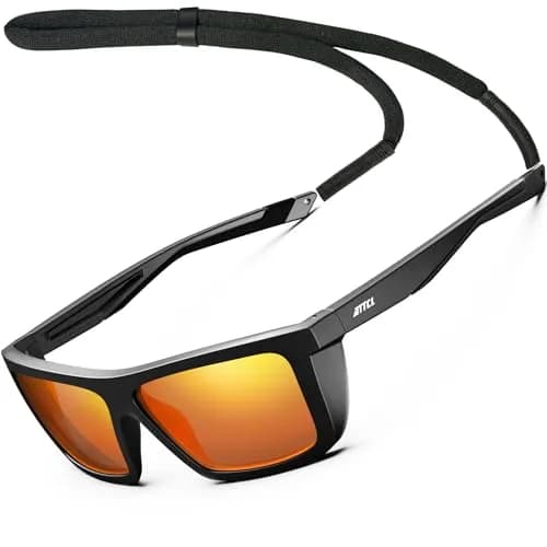 ATTCL Polarized Fishing Sunglasses Men Anti Glare TR90 Wrap Around UV400 | Lightweight, Impact-Resistant thumbnail 1