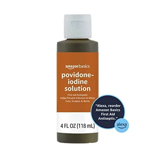 Amazon Basics First Aid Antiseptic Solution 118ml (4 fl oz) | 10% Povidone Iodine thumbnail 2