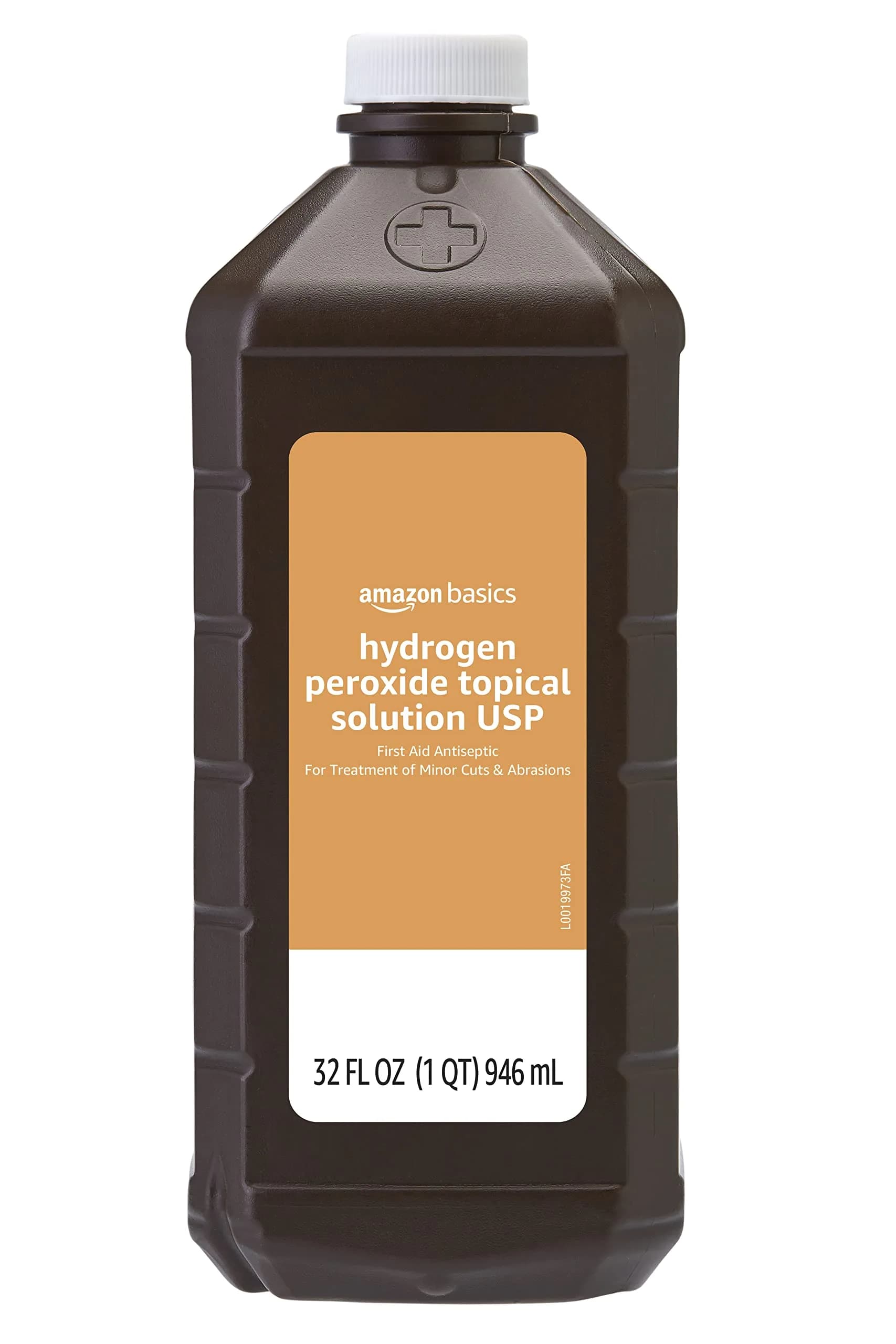 Amazon Basics Hydrogen Peroxide Topical Solution USP 3% 946ml (32 fl oz) | First Aid Antiseptic for Cuts & Scrapes - main product image