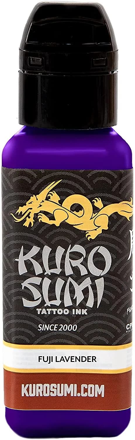 Kuro Sumi Fuji Lavender Vegan Friendly Tattoo Ink 1.5oz | Bright, Japanese Tradition, Made in USA - main product image