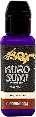 Kuro Sumi Fuji Lavender Vegan Friendly Tattoo Ink 1.5oz | Bright, Japanese Tradition, Made in USA thumbnail 1
