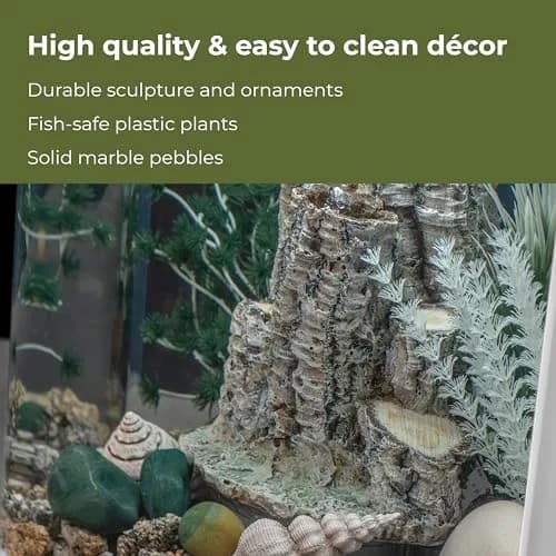 biOrb Forest Rhythm Décor Set, Silver/Green/Natural, 2.74 kg (6.04 lb) | Fish Friendly Aquarium Ornament thumbnail 4