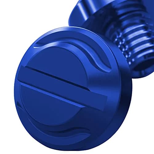 AVERZELLA Blue Motorcycle Mirror Hole Plugs M8x1.25 (4-Pack, Regular & Reverse Threads) thumbnail 7