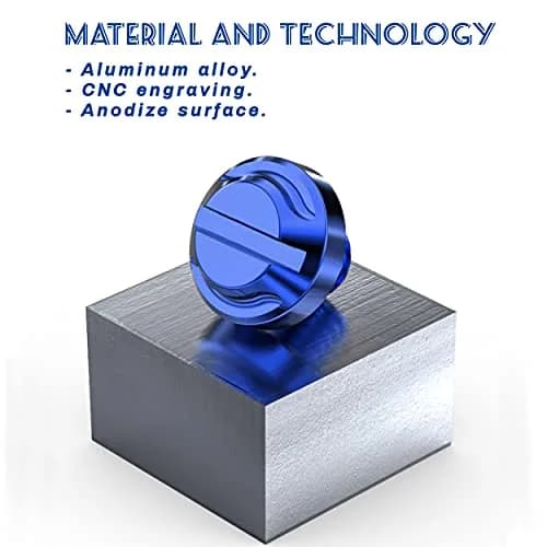 AVERZELLA Blue Motorcycle Mirror Hole Plugs M8x1.25 (4-Pack, Regular & Reverse Threads) thumbnail 4