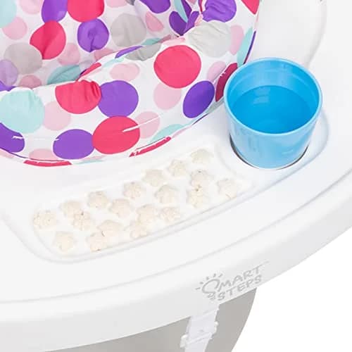 Smart Steps® 3-in-1 Bounce N' Play Activity Center Plus with STEM Learning Toys, Princess Pink | Converts from Activity Center to Flat Table, Supports Baby Development thumbnail 5