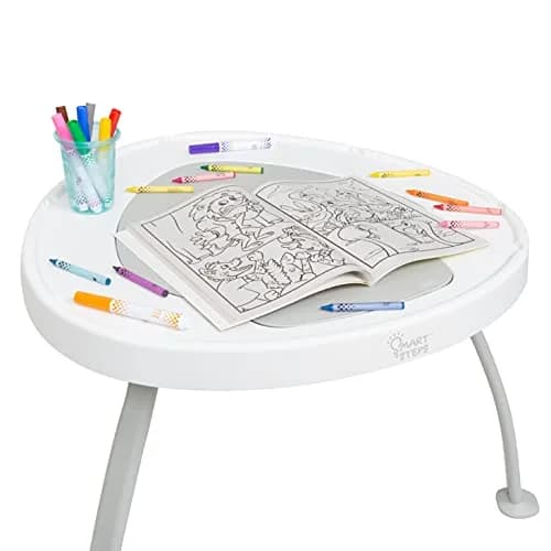 Smart Steps® 3-in-1 Bounce N' Play Activity Center Plus with STEM Learning Toys, Princess Pink | Converts from Activity Center to Flat Table, Supports Baby Development thumbnail 9