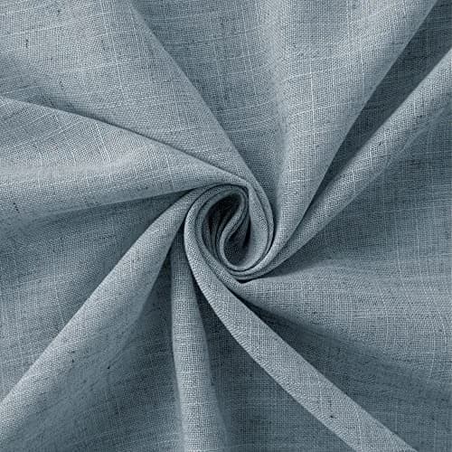 Mrs.Naturall Linen Textured Curtains 52"W x 54"L | Light Filtering Privacy (120 chars) thumbnail 6