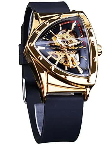 FORSINING Winner Transparent Man Mechanical Watch 43mm Skeleton Dial Triangle | Automatic Self-Winding thumbnail 1
