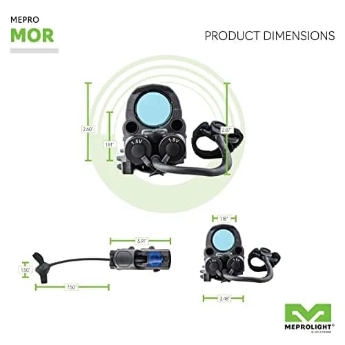 Meprolight MEPRO MOR Multi-Purpose Reflex Electro Optic Red Dot 2.2 MOA Bullseye | All-Weather, Day/Night Operation thumbnail 9