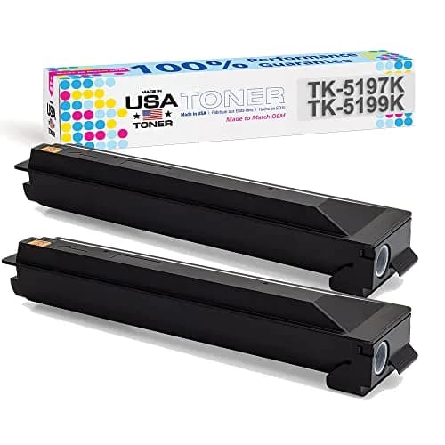 MADE IN USA TONER Compatible Replacement for Kyocera TK-5197K TK-5199K 2 Pack | High Page Yield & Reliable Performance thumbnail 1