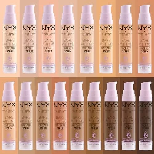 NYX PROFESSIONAL MAKEUP Bare With Me Concealer Serum Golden 9.5ml (0.32 Fl Oz) | 24Hr Hydration & Natural Finish thumbnail 6
