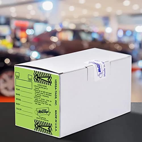 Versa-Tags Lime Green Self-Protecting Key Tags with Split Rings, 1000-Pack | Durable, High-Volume Automotive Organization thumbnail 6