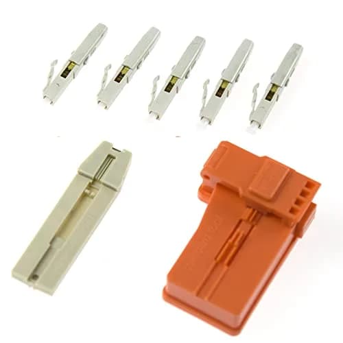 Leite LC Multimode Fiber Optic Quick Connectors 100pcs (50/125um) | Fast Mechanical Connectors for 0.9-3.0mm Cable thumbnail 2