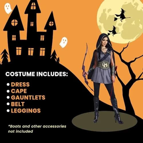 Studio Halloween Medieval Fantasy Huntress Women's Costume Medium 10-12 | Perfect for Cosplay & Parties thumbnail 5