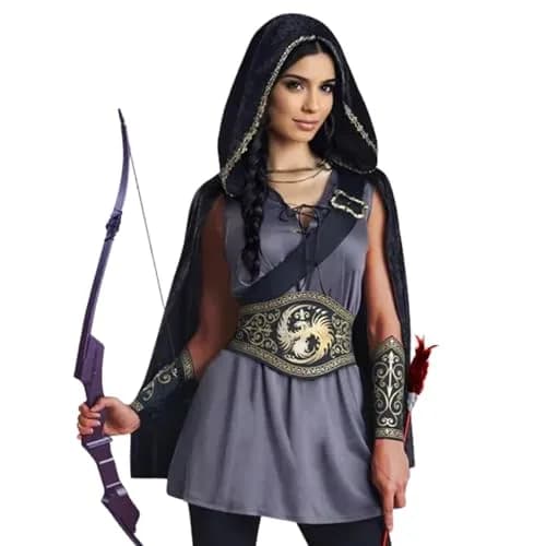 Studio Halloween Medieval Fantasy Huntress Women's Costume Medium 10-12 | Perfect for Cosplay & Parties thumbnail 2