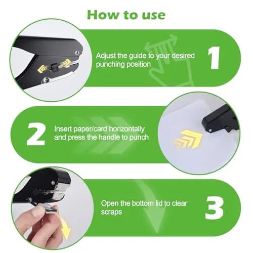 Zofly Heavy-Duty Slot Puncher for ID Cards & Badges 15x4mm Oval Hole | All Metal Construction thumbnail 7