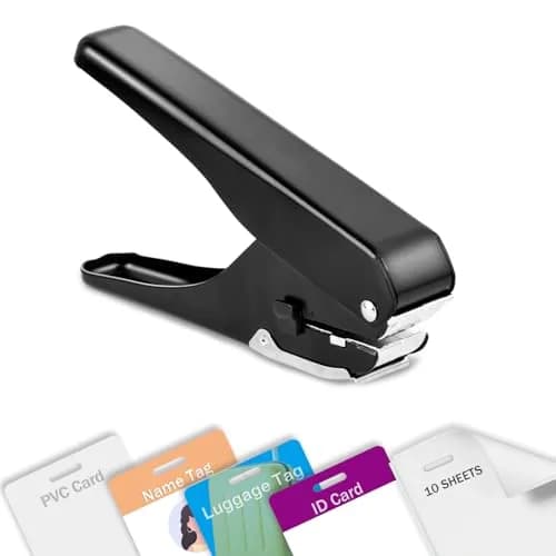 Zofly Heavy-Duty Slot Puncher for ID Cards & Badges 15x4mm Oval Hole | All Metal Construction thumbnail 8