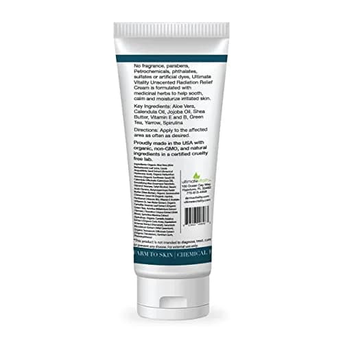 UltimateVitality Radiation Burn Relief Cream 177ml (6 oz) | Natural Calendula Formula for Radiation Patients thumbnail 5