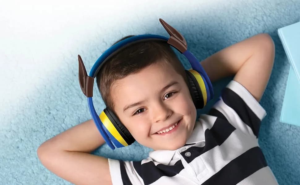 eKids PAW Patrol Chase Bluetooth Headphones for Kids | Kid-Friendly Stereo Sound thumbnail 5