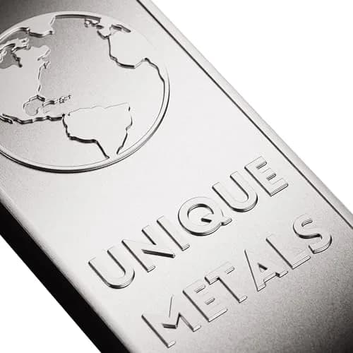 Unique Metals 1 Pound (454g) Aluminum Bar Bullion Paperweight | .999 Pure Element Design thumbnail 4