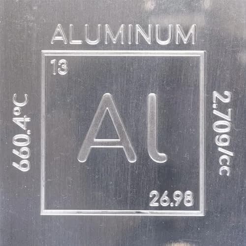 Unique Metals 1 Pound (454g) Aluminum Bar Bullion Paperweight | .999 Pure Element Design thumbnail 5