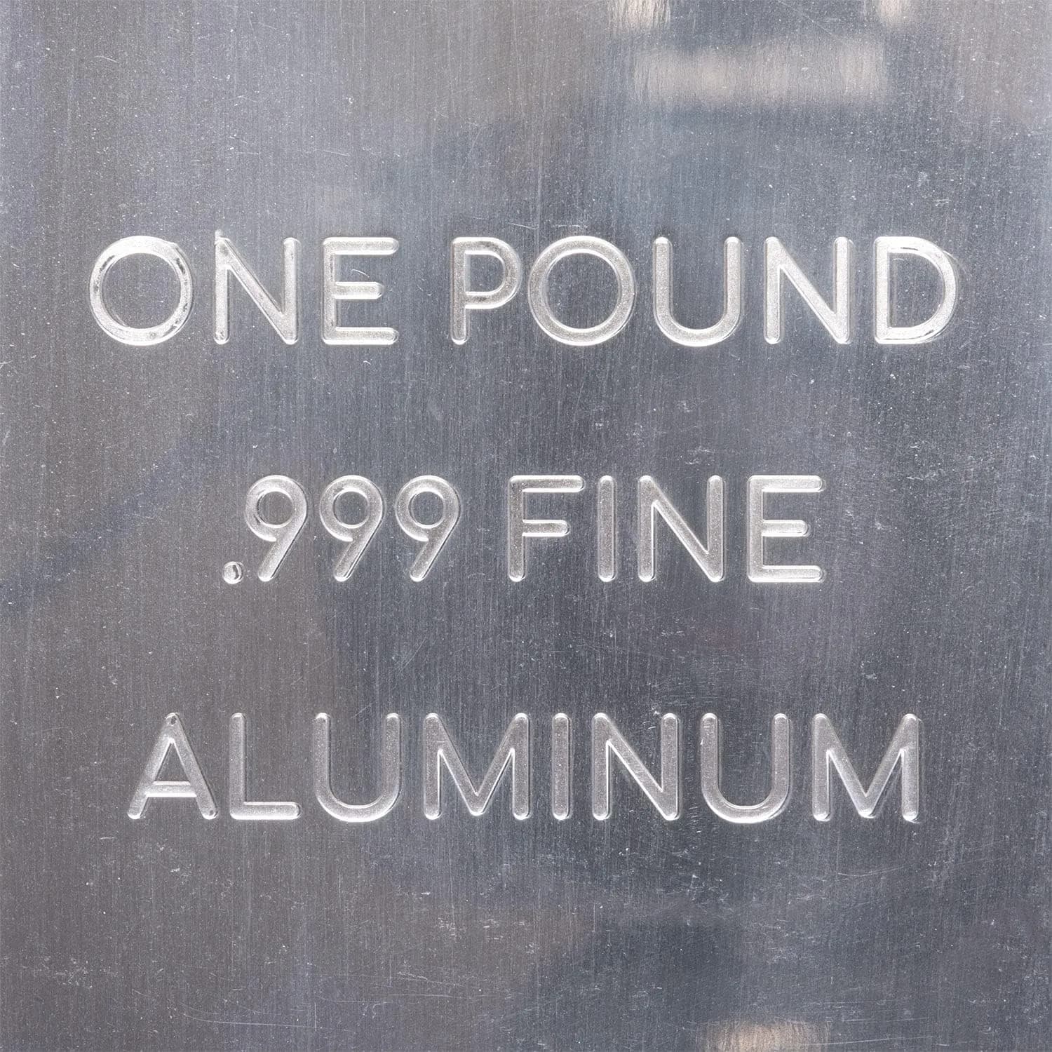 Unique Metals 1 Pound (454g) Aluminum Bar Bullion Paperweight | .999 Pure Element Design - view 6