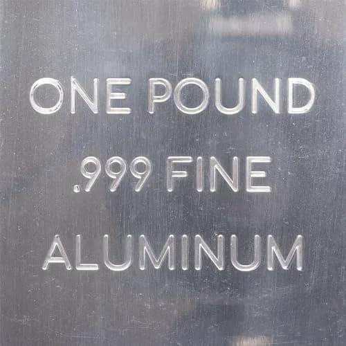 Unique Metals 1 Pound (454g) Aluminum Bar Bullion Paperweight | .999 Pure Element Design thumbnail 6