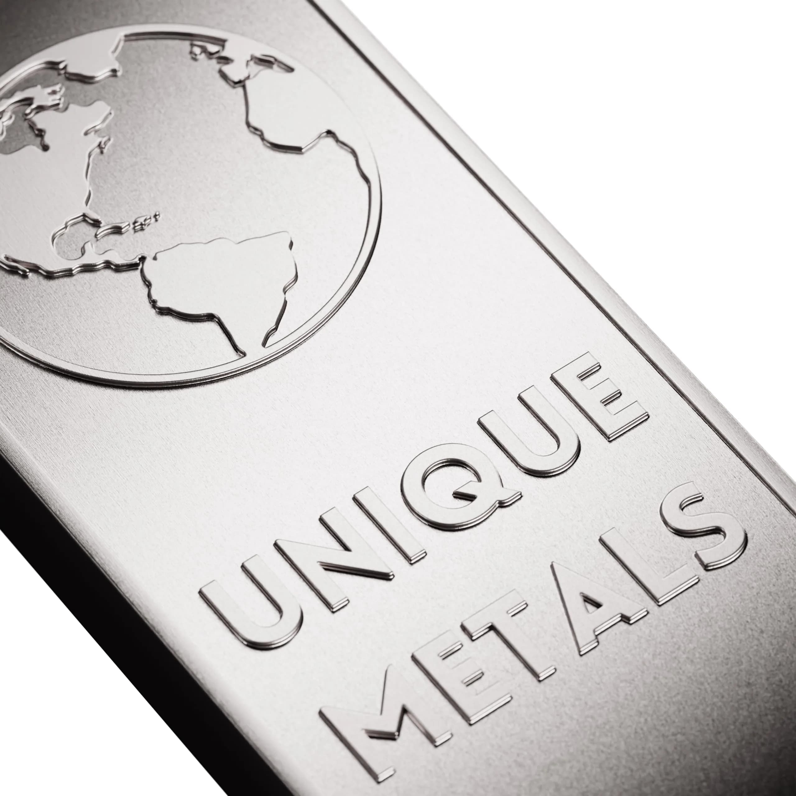 Unique Metals 1 Pound (454g) Aluminum Bar Bullion Paperweight | .999 Pure Element Design - view 4