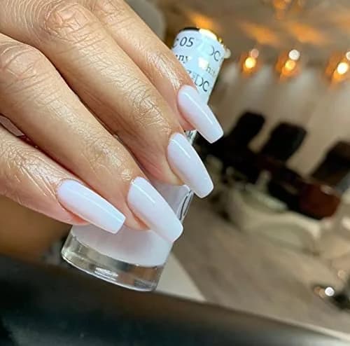 DAISY DND 0.5 Fl Oz White Collection Gel Nail Polish & Lacquer Duo – Chip-Free, 3 Weeks Lasting, Vegan & Cruelty-Free thumbnail 2