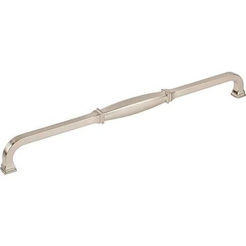 Jeffrey Alexander 305 mm Center-to-Center Satin Nickel Audrey Cabinet Pull | Transitional Style thumbnail 1