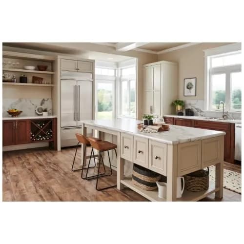 Jeffrey Alexander 305 mm Center-to-Center Satin Nickel Audrey Cabinet Pull | Transitional Style thumbnail 2
