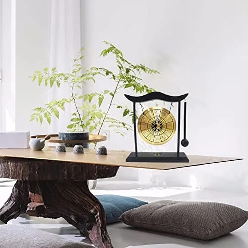 Hooshing Brass Gong Desktop Zen Art Feng Shui Decor, Gossipy Zodiac Signs | Soothing Sound & Positive Energy (70-120 chars) thumbnail 4