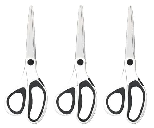 Scotch 8" Precision Scissors, 3 Pack | Titanium-Fused Blades for 100,000+ Cuts thumbnail 2