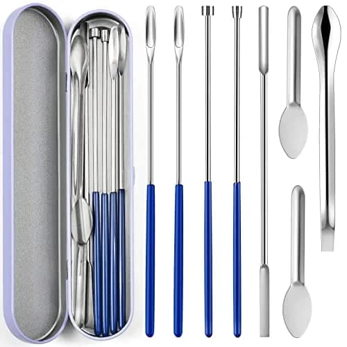 LANDNEOO Gel Lab Supply Kit 8 Piece | Micro Tiny Spoon, Filling Tray & Tamper Tool for Lab & Home Use thumbnail 1