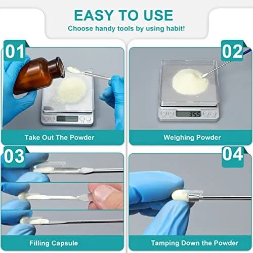 LANDNEOO Gel Lab Supply Kit 8 Piece | Micro Tiny Spoon, Filling Tray & Tamper Tool for Lab & Home Use thumbnail 6