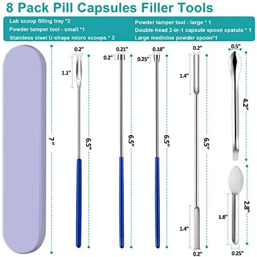 LANDNEOO Gel Lab Supply Kit 8 Piece | Micro Tiny Spoon, Filling Tray & Tamper Tool for Lab & Home Use thumbnail 3