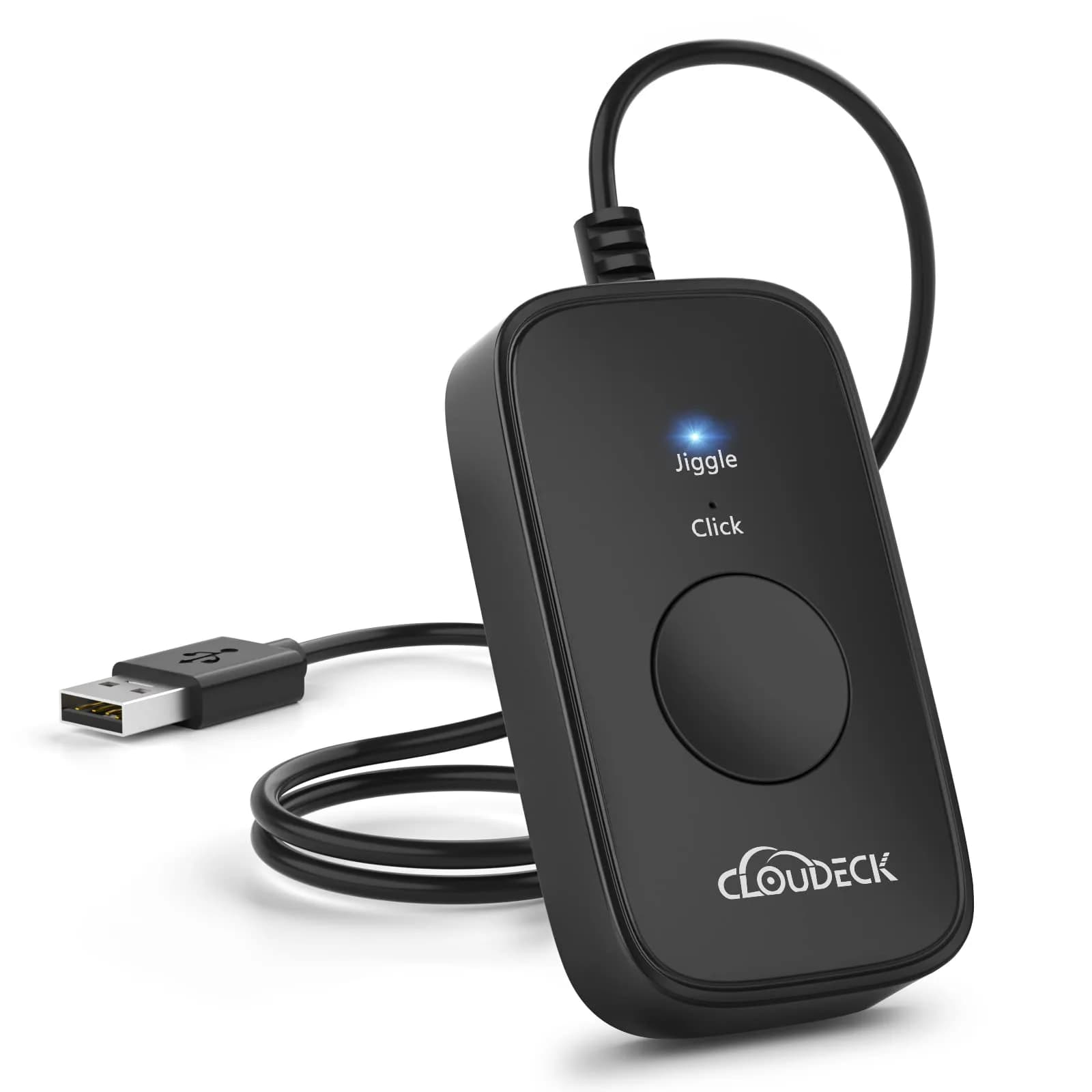 Cloudeck Mouse Jiggler M1-Black | Prevents PC Sleep & Auto Clicks - main product image