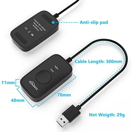 Cloudeck Mouse Jiggler M1-Black | Prevents PC Sleep & Auto Clicks thumbnail 8
