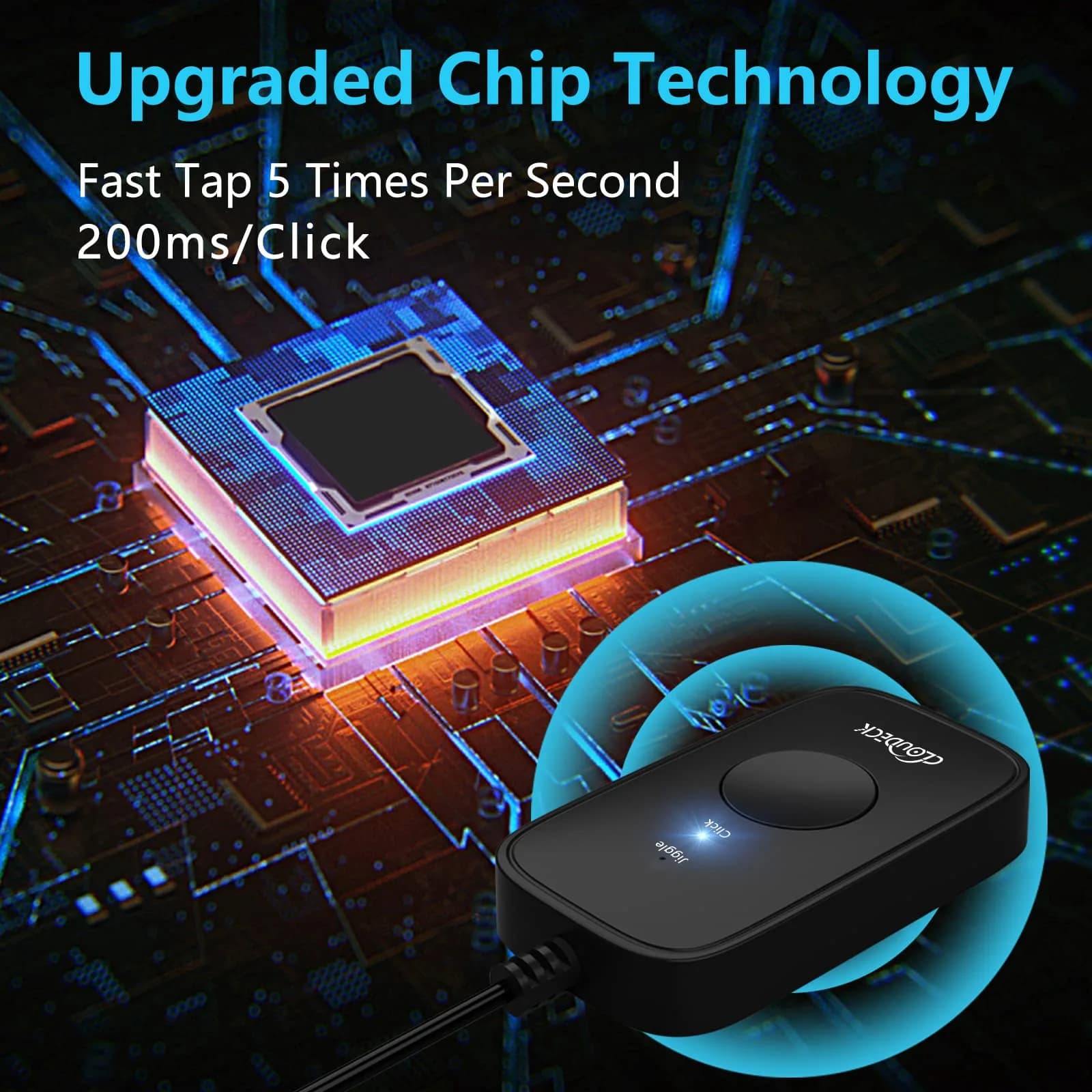 Cloudeck Mouse Jiggler M1-Black | Prevents PC Sleep & Auto Clicks - view 4