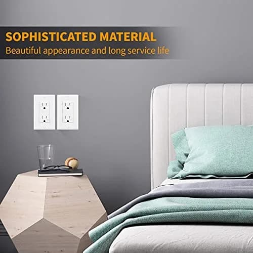 micmi 15A Electrical Outlet | Tamper Resistant, UL Listed, White, 125V thumbnail 7
