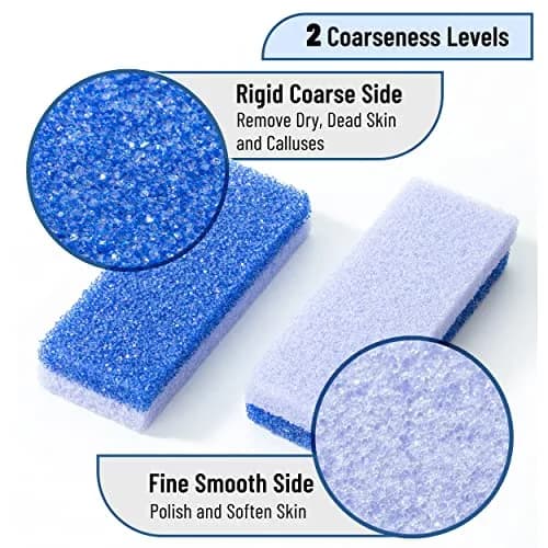 Slick Solutions Natural Pumice Stone Foot Callus Remover, 4 Count | Exfoliates Rough Skin thumbnail 3