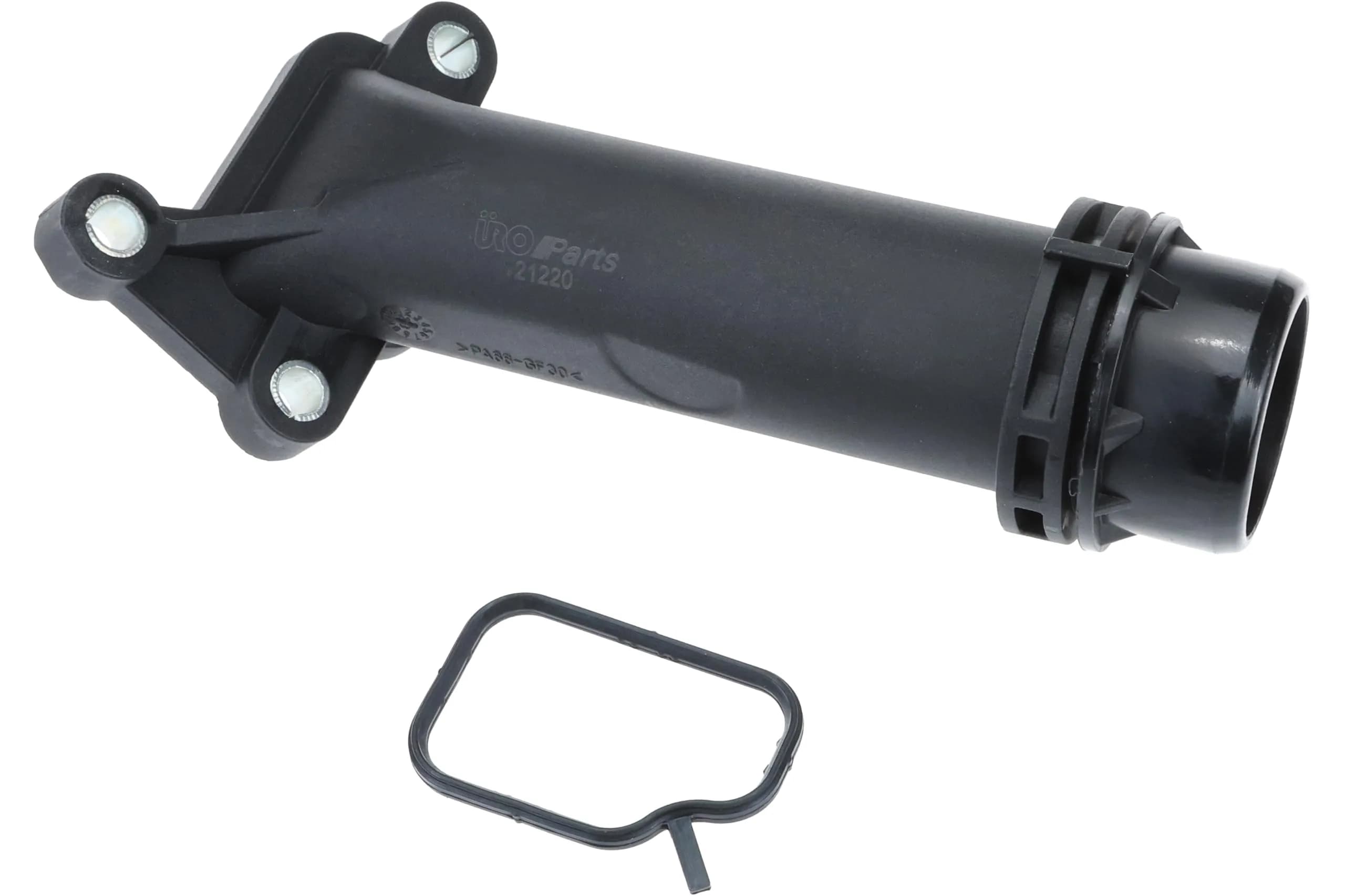 URO Parts 11127810707 Coolant Flange | OE Dimensions, Stainless Steel, Black