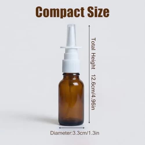 UPSTORE 30ml (1oz) Amber Glass Spray Bottles with Fine Mist Sprayers, 6-Pack | Leak-Proof & Reusable Containers thumbnail 2