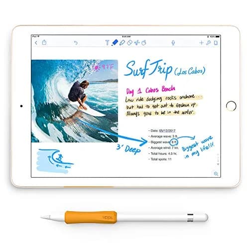 UPPERCASE NimbleGrip Silicone Ergonomic Grip Holder for Apple Pencil (Gray, 1 Pack) | Comfortable, Supportive, Compatible with All Apple Pencil Models thumbnail 6